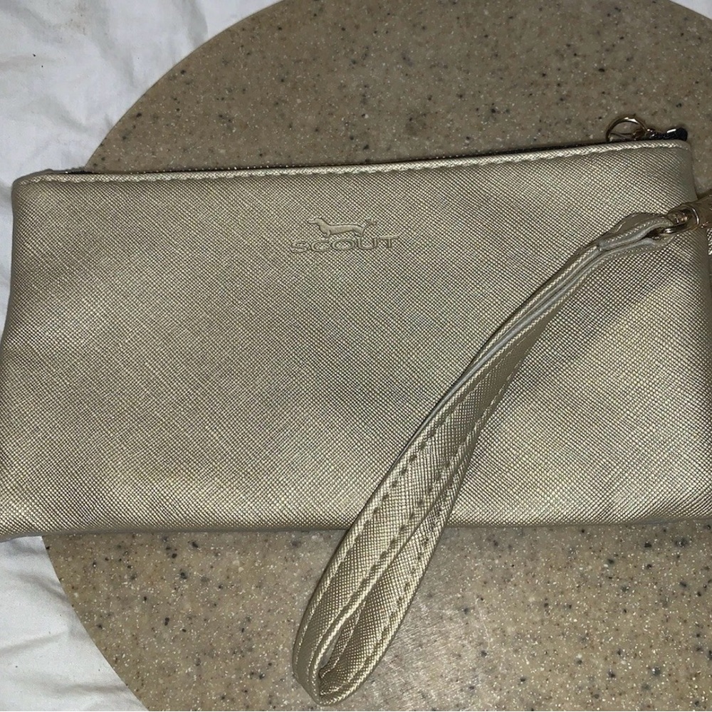 Scout Pouch Clutch Bag Silver/gold 2 tone
